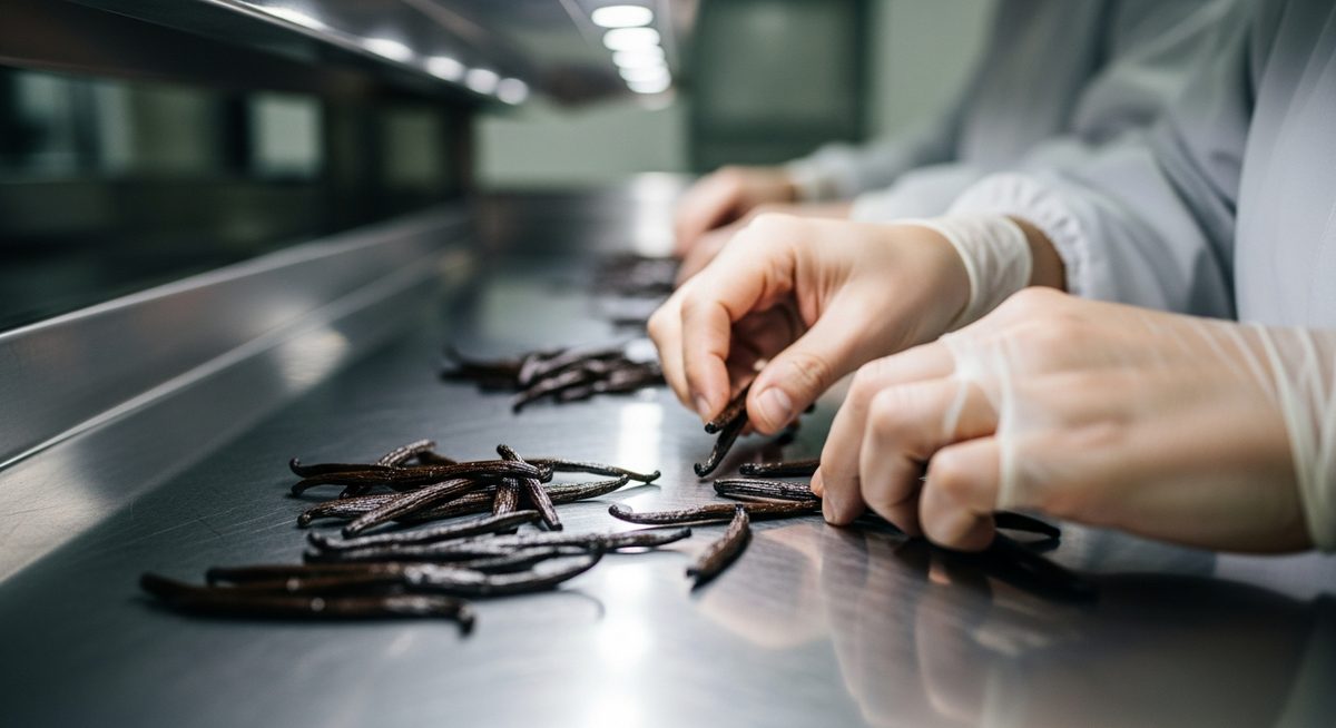 Vanilla Bean Quality Grading at HACCP Certified Facility