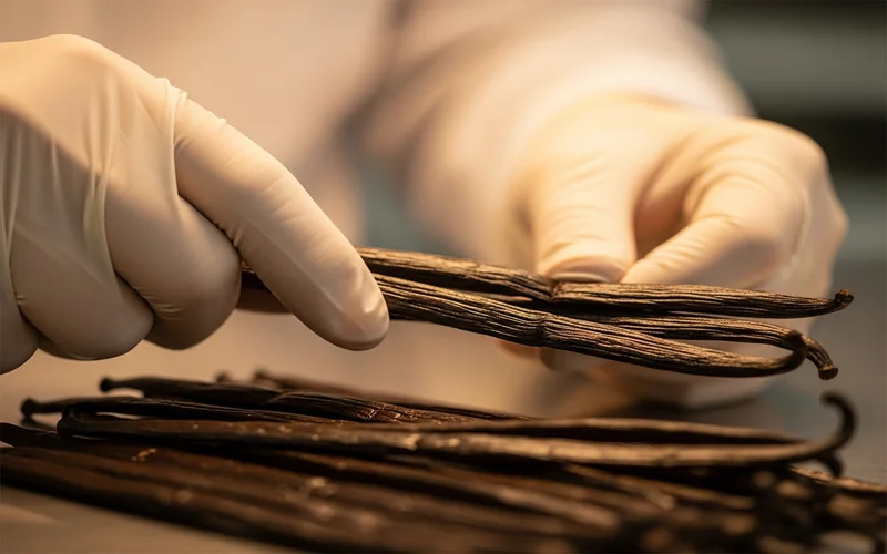 Quality inspection of premium vanilla beans